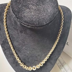 14k rolo hollow chain, link size .40" & 18" long